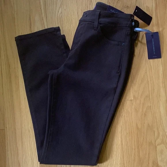 NYDJ Mahogany Brown Legging Jeans sz 4 - Picture 3 of 10